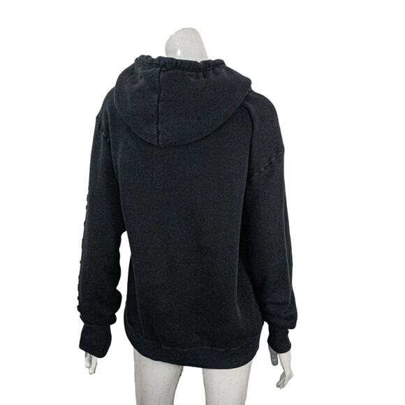 SPRWMN FUTURE FEMME Women's Terry Hoodie Sweatshirt in Black - Picture 5 of 10